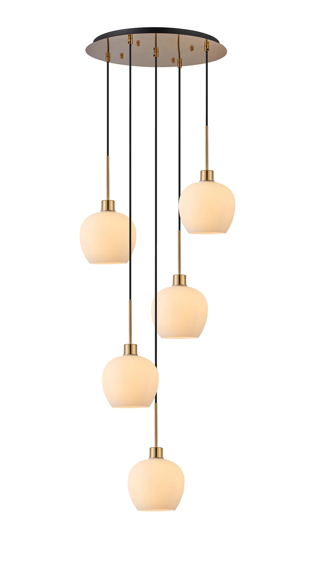 Lori Antique Gold Ceiling Lights Deco Multiple Pendant